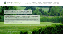 Desktop Screenshot of cretinghamgolfclub.co.uk