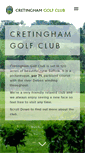 Mobile Screenshot of cretinghamgolfclub.co.uk